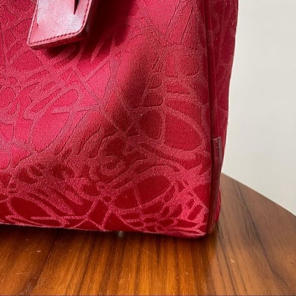 DvF Weekender Bag - Red Diane von Furstenburg Tote - Picture 3 of 12